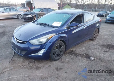 2014 Hyundai Elantra Limited from USA, damaged, VIN 5NPDH4AE7EH495934